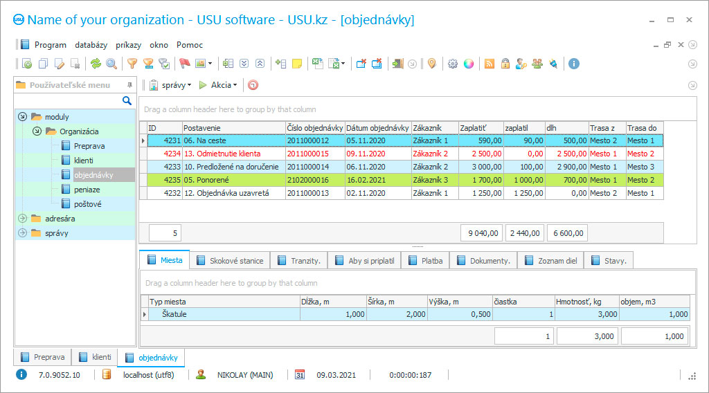 Program pre logistiku